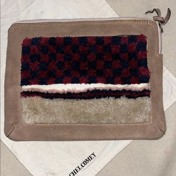 Rachel Comey suede and carpet clutch - Picture 3 of 6